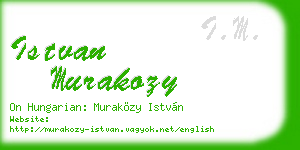 istvan murakozy business card